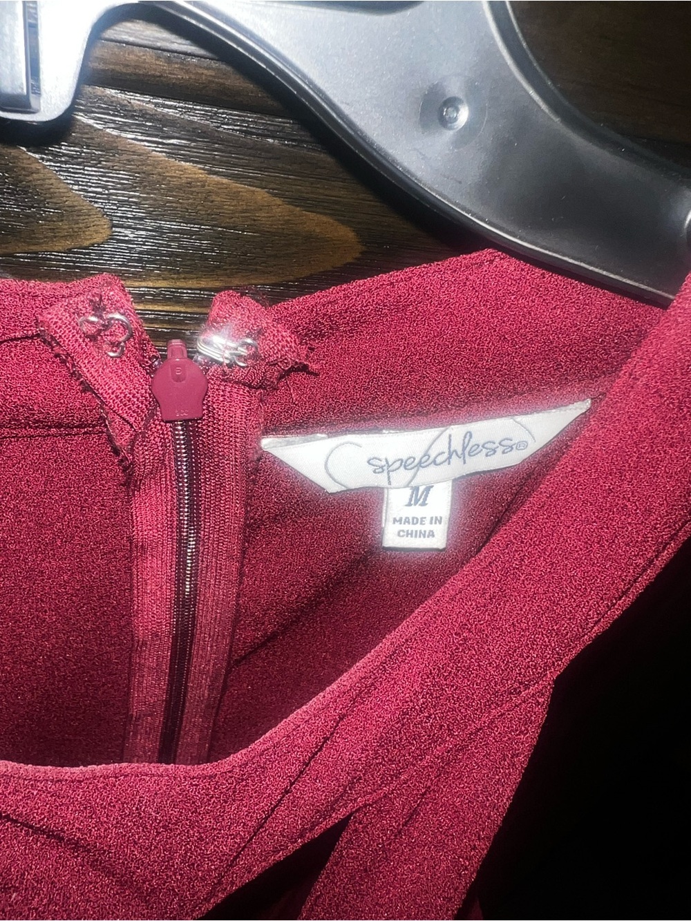 Speechless Burgundy Cutout Fit-and-Flare Mini Dress - Picture 4 of 6